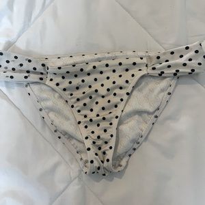 Black and white polka dot Victoria’s secret bikini bottom size xs